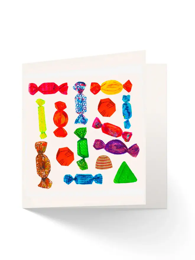 Retro Sweets Greetings Cards, Chocolate Treasure