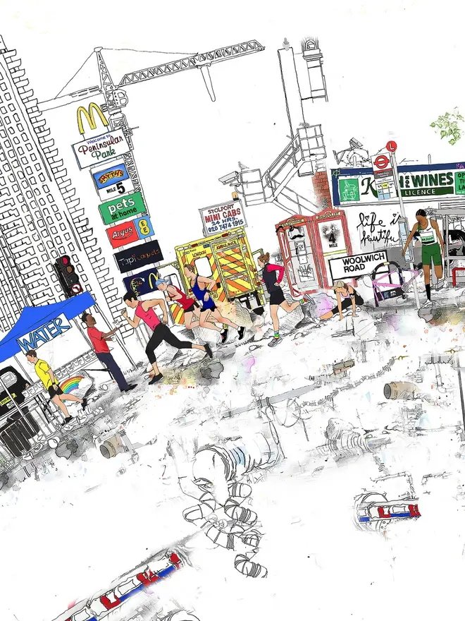 Personalised London Marathon Print