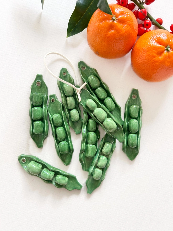 edamame beans tree decoration