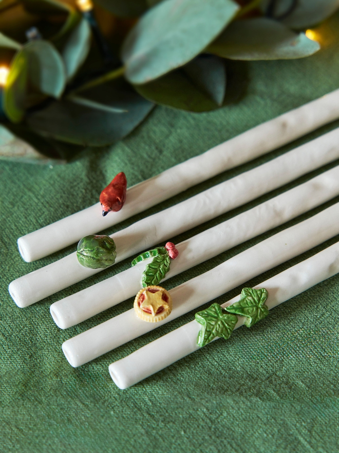 Christmas themed straw bundle