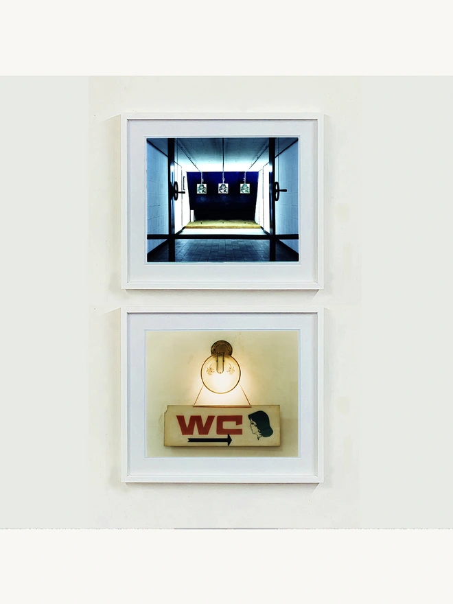 WC paired with Shooting Alley in white frames