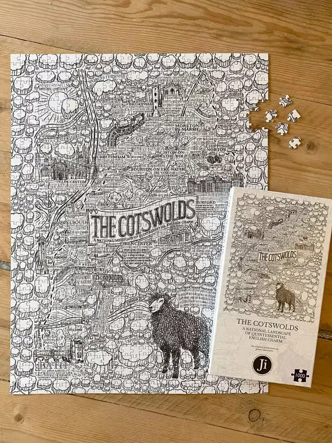 Cotswolds Jigsaw Puzzle - 1000 Pieces Made and Box