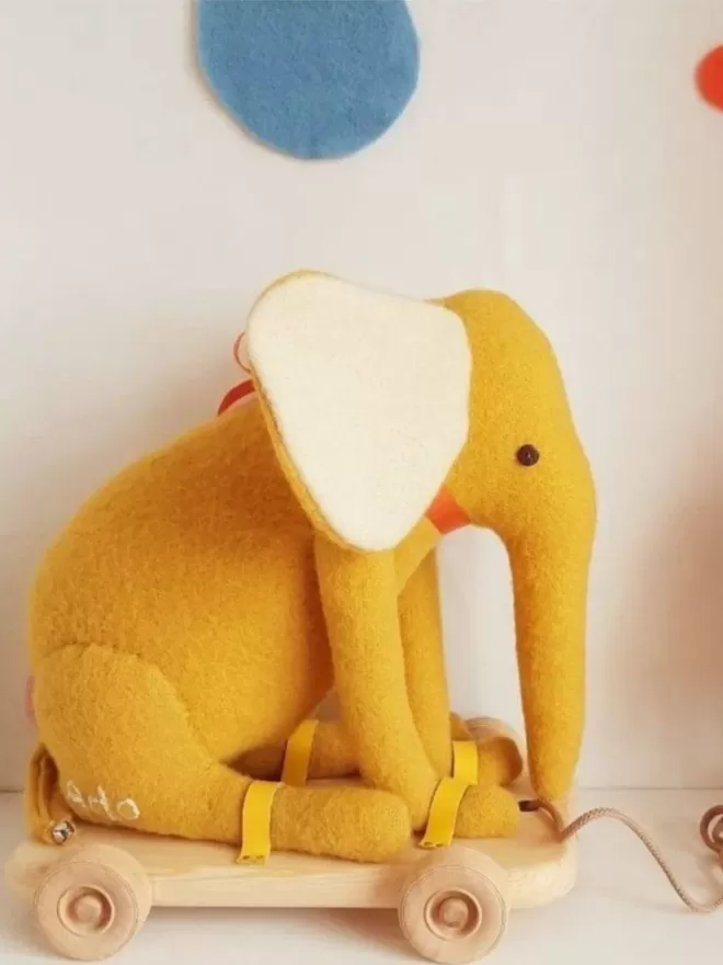 Mustard elephant toy