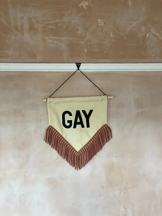 handmade gay wall hanging