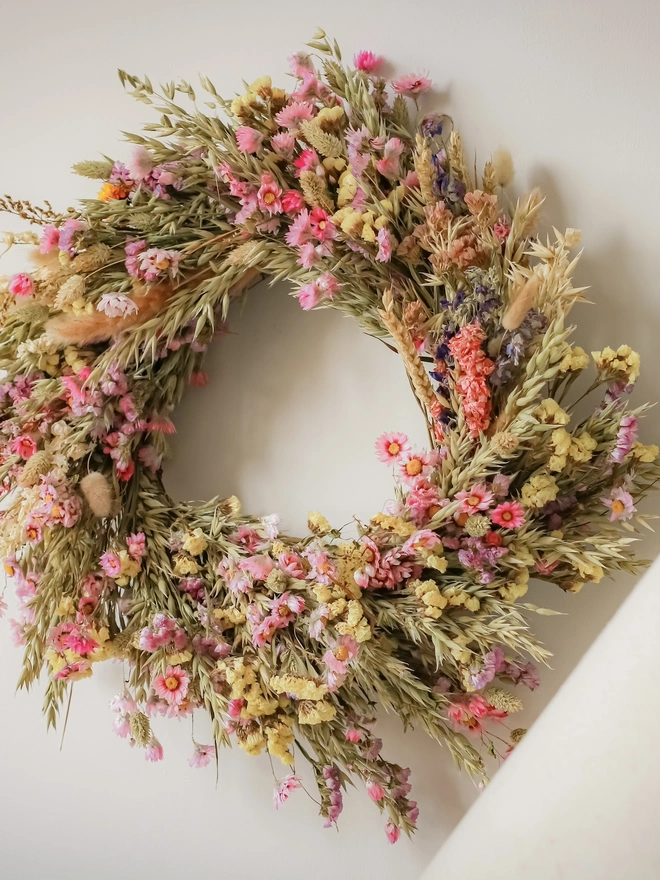 'Swaledale' Everlasting Dried Wreath