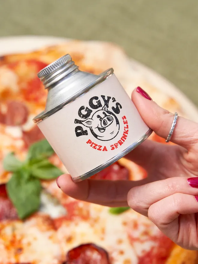 Piggy's pizza sprinkles
