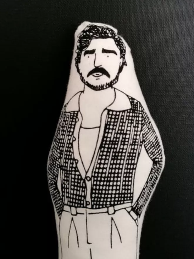 Illustrated Idol Cushion - Pedro Pascal