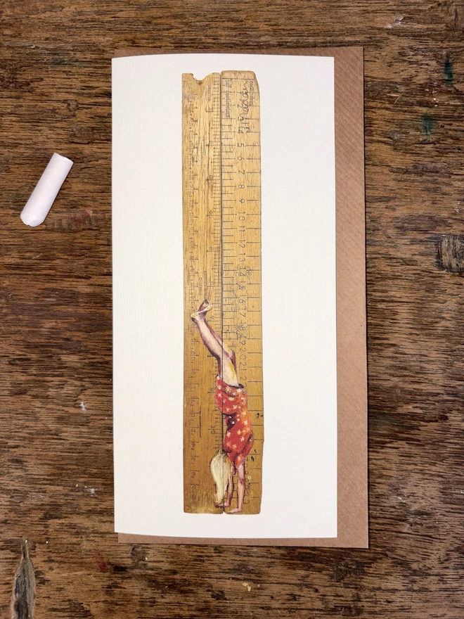 Let Your Hair Down Greetings Card and envelope