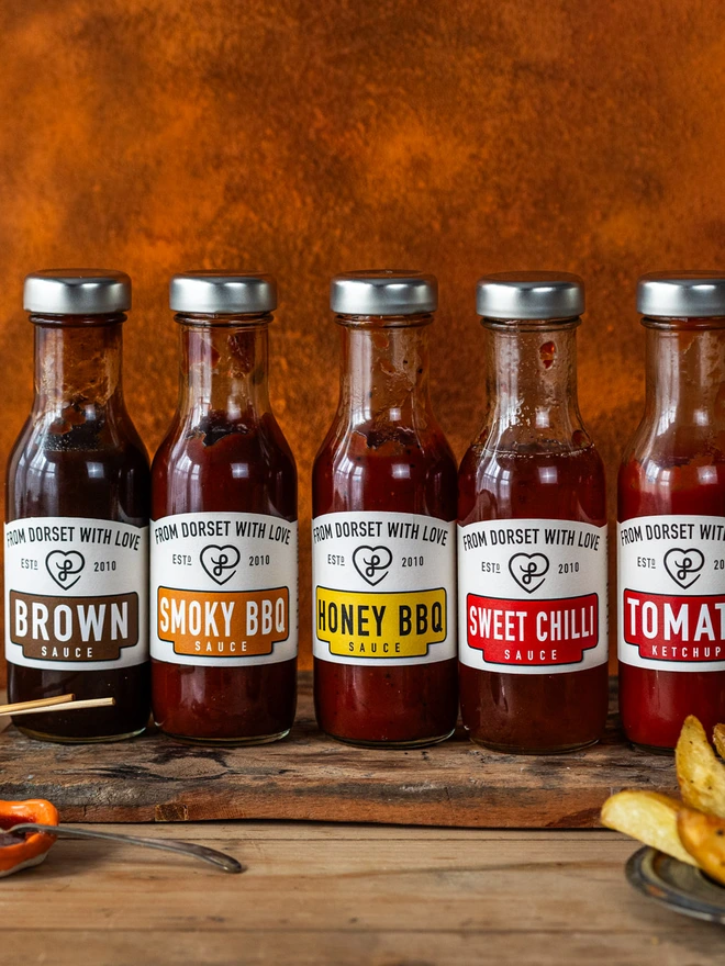 From Dorset With Love Sauce Collection (Set Of 5)