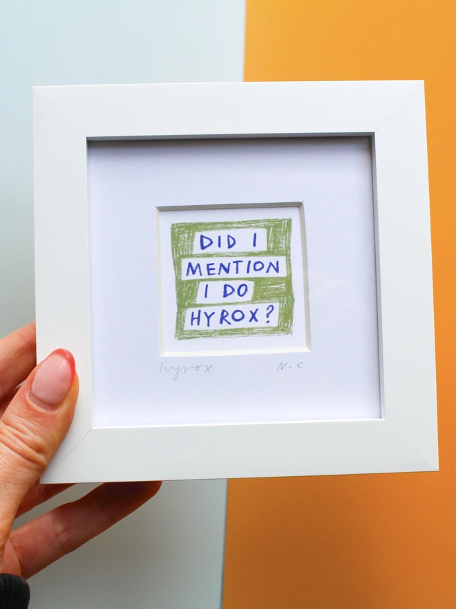 Did I mention I do Hyrox? Print
