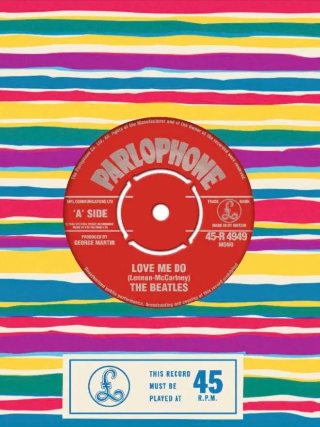 beatles love me do vinyl sleeve print