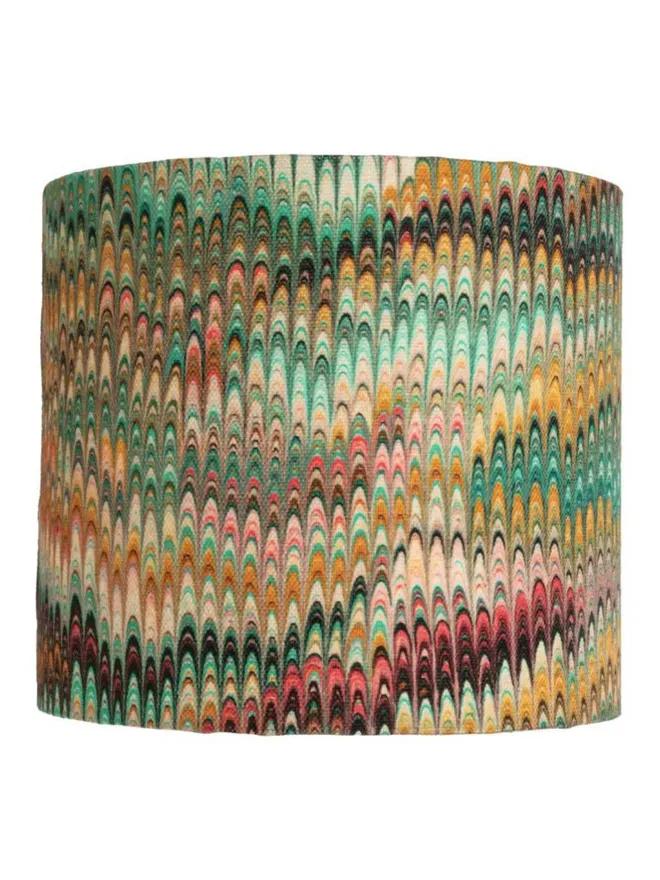 colourful handmade small linen lampshade