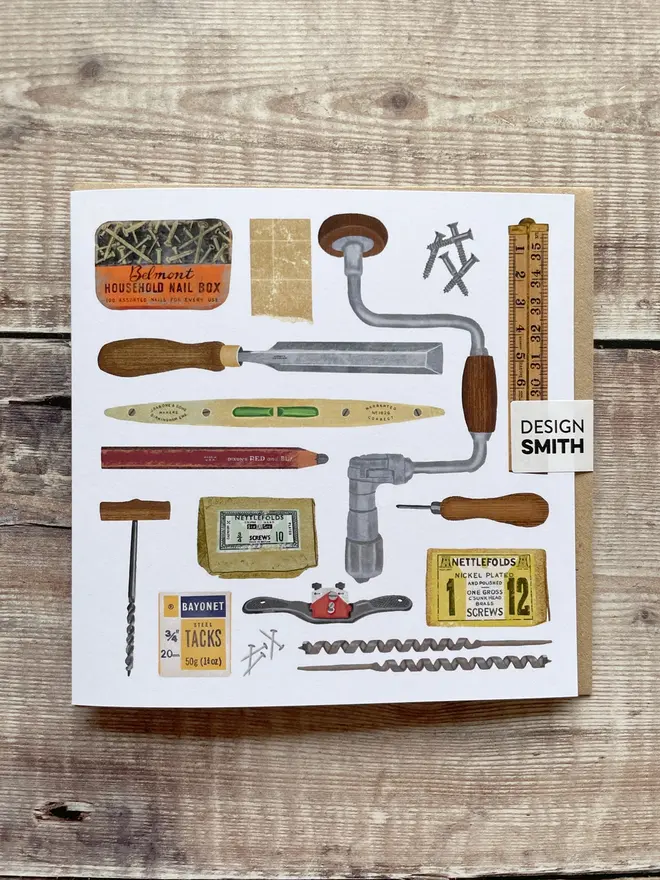 Woodworking Blank Greetings Card