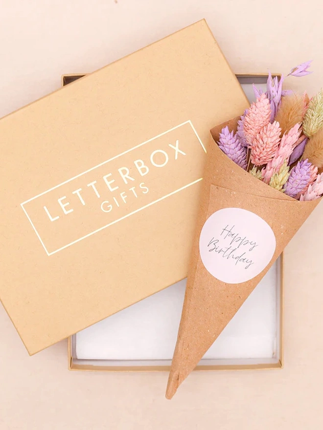 Birthday Dried Flower Posy