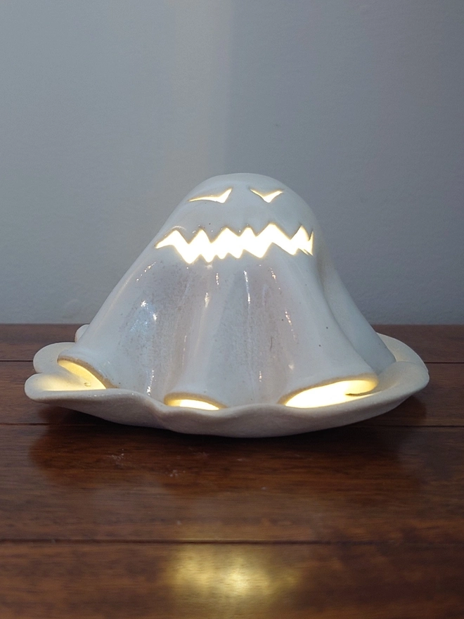 Halloween Ghost Tea Light Candle Lantern