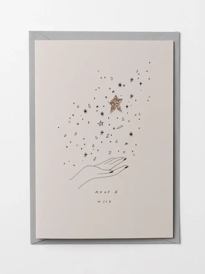 'Make A Wish' Confetti Greeting Card