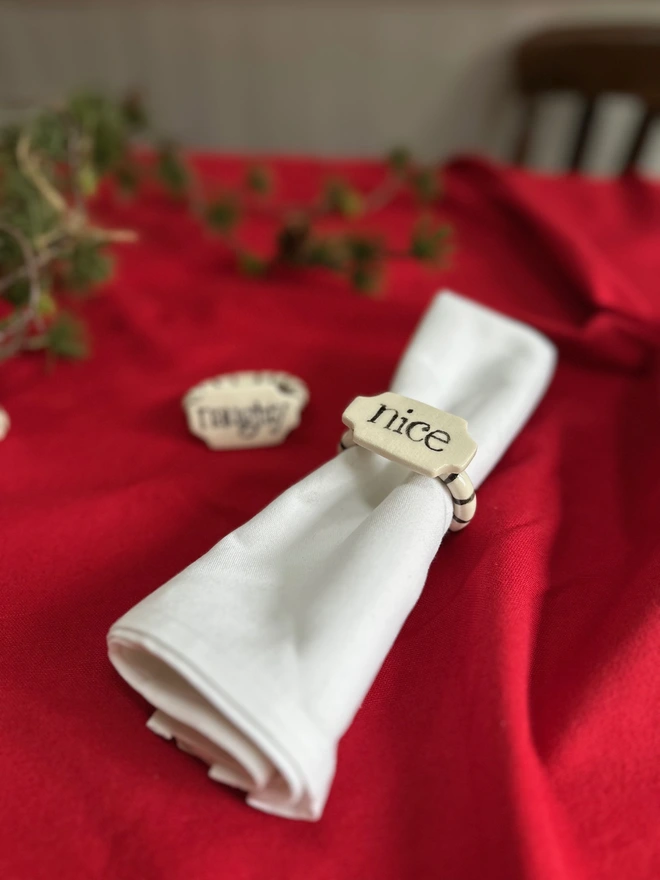 Christmas napkin ring