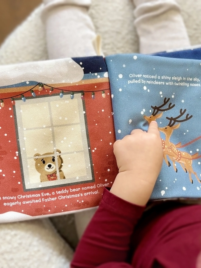 teddy bear christmas soft kids book