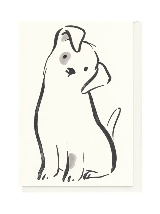 Letterpress Printed Dog Everyday Card