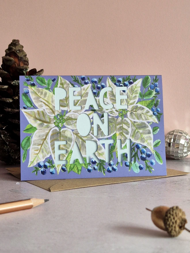 Peace on Earth Christmas Card 
