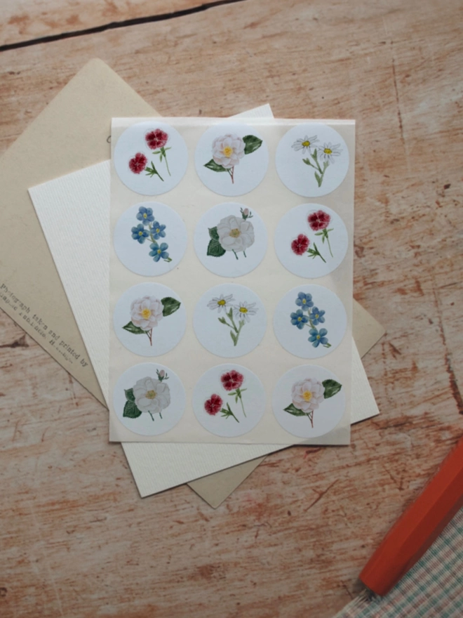 Assorted Wildflower Stickers