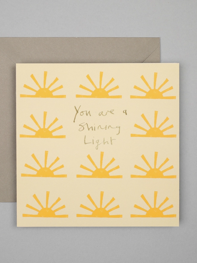 'You are a Shining Light' Greetings Card