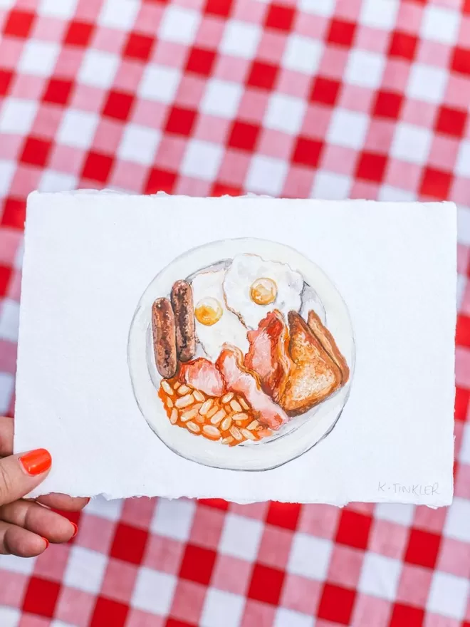 Katie Tinkler illustration of breakfast.