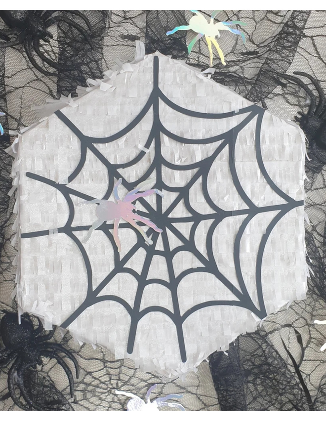 Spider web halloween pinata