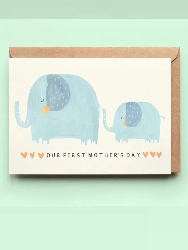 First Mother's Day illustrated card