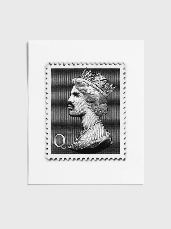 Freddie Stamp Monochrome - Unframed