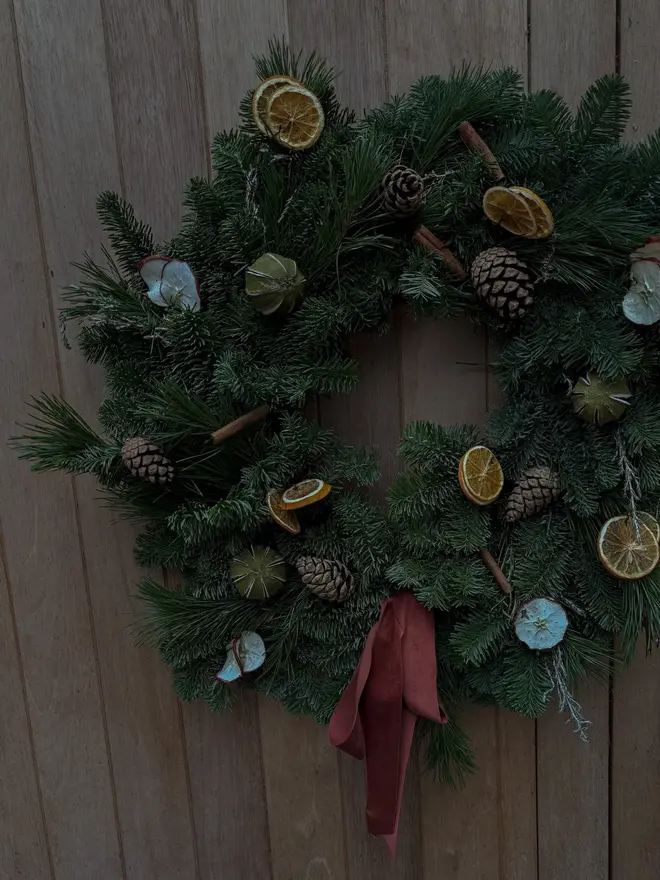 Festive Fruits Christmas Wreath
