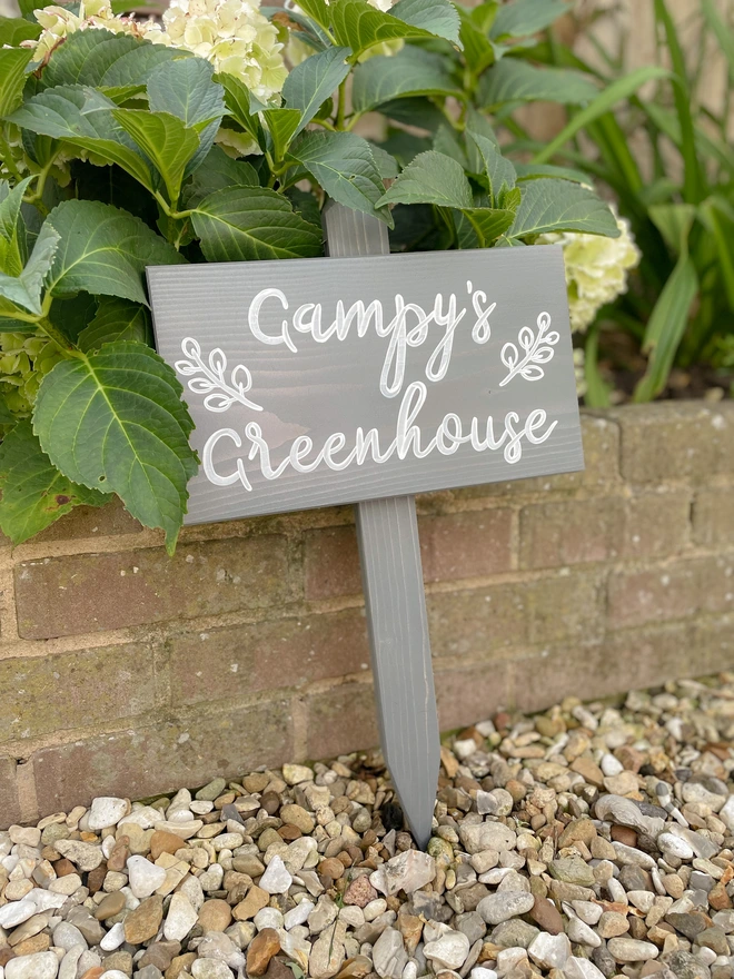 personalised garden sign