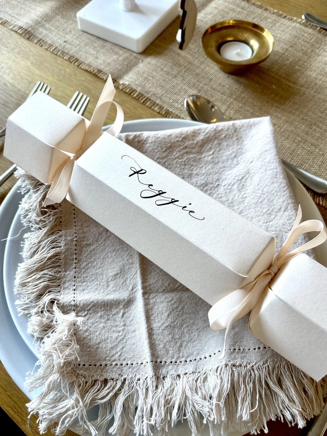 Cream Neutral Pastel Easter Cracker