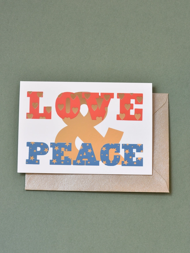 love and peace card