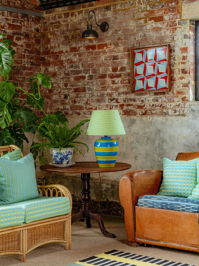 Green Natte Lampshade
