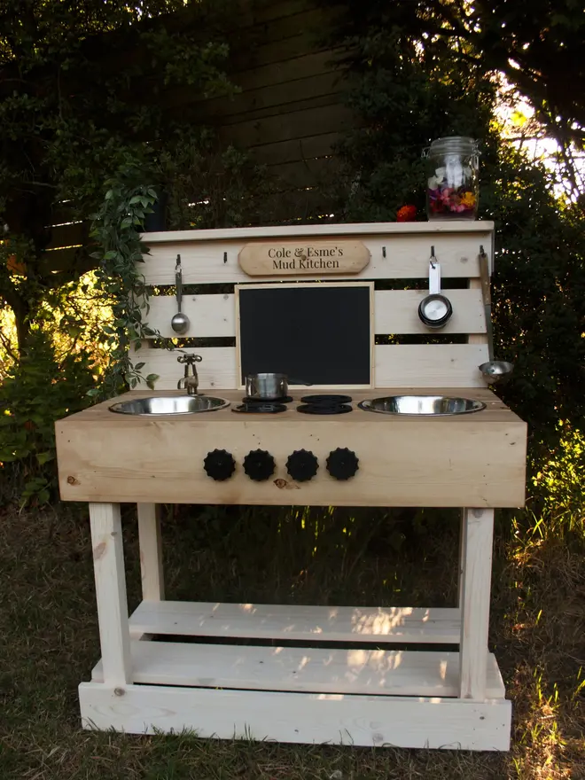Personalised Wooden Outdoors Kids Kitchen 