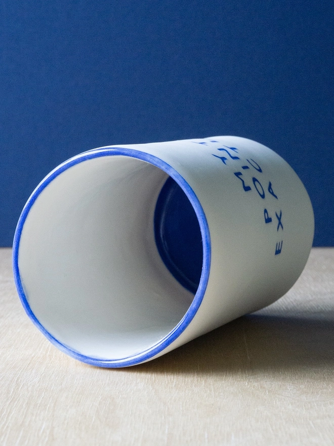 'My Point Exactly' Blue Pencil Holder