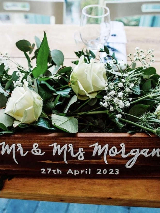 wedding top table sign