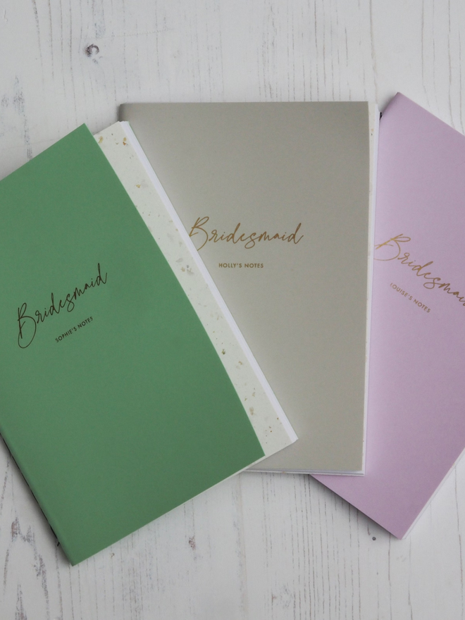 Personalised Bridal Party Notebook