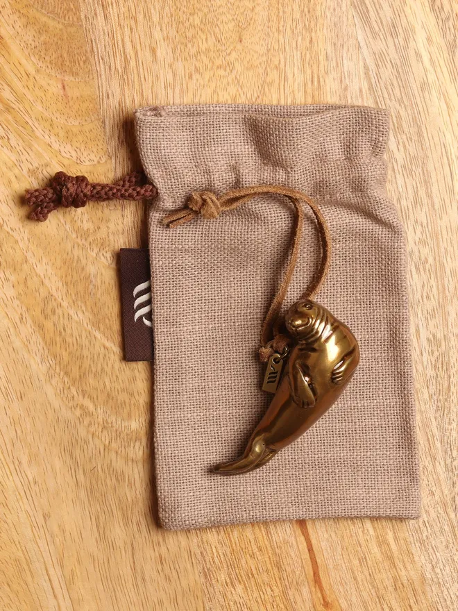 Seal Christmas Hanging Decoration and bag