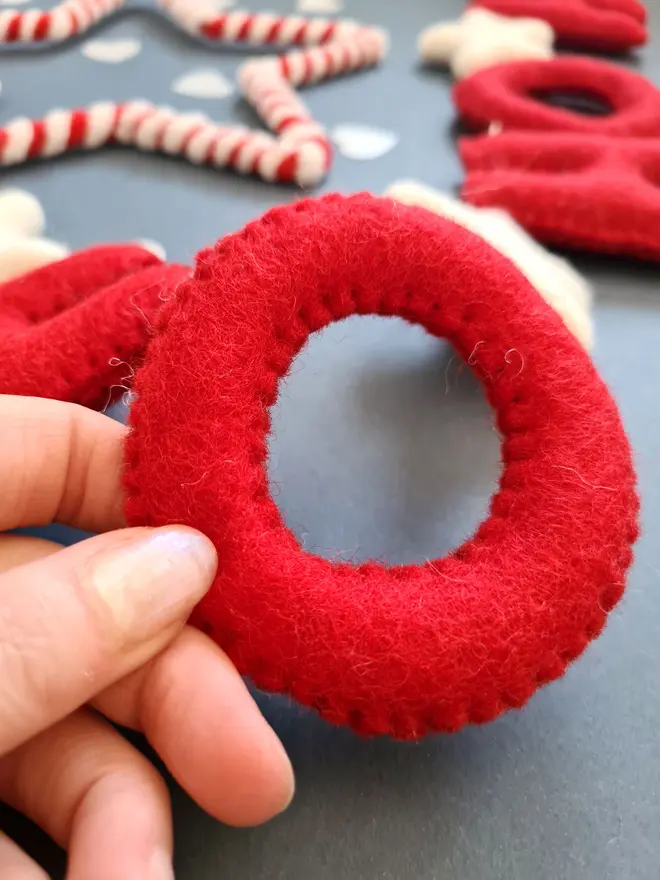 Felt Wool 'Ho Ho Ho' Garland