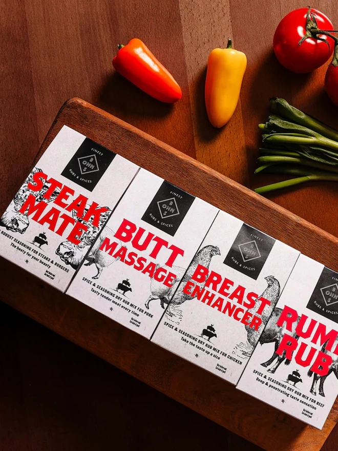 Bohns Best Selling BBQ Rubs (Pack Of 4) 