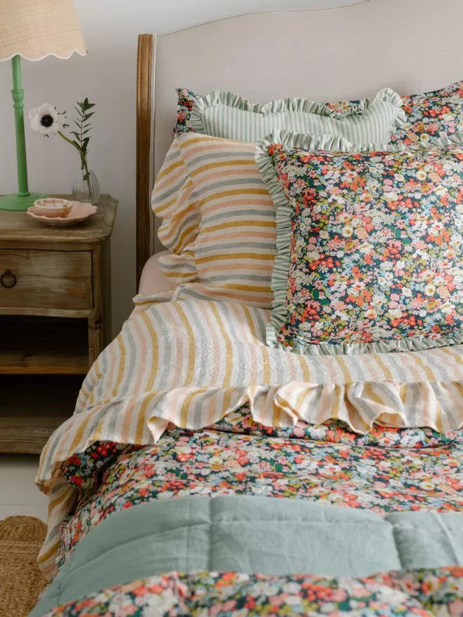 Sweet Wrapper Pillowcase - 'Seaside Stripe'