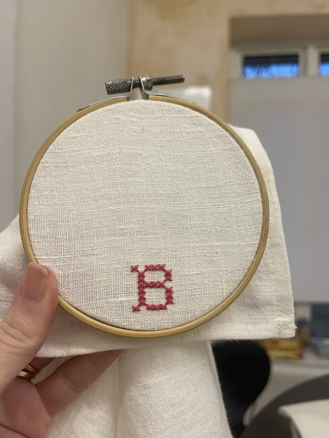 Personalised Cross-Stitch Initial Napkin