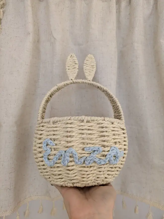 Personalised Bunny Ear Basket