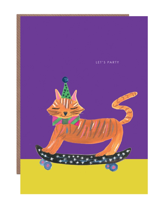 cat birthday card 