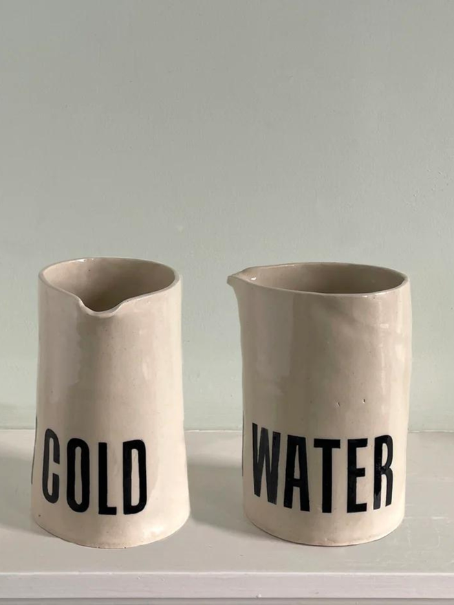 To Pour Cold Water Stoneware Jug