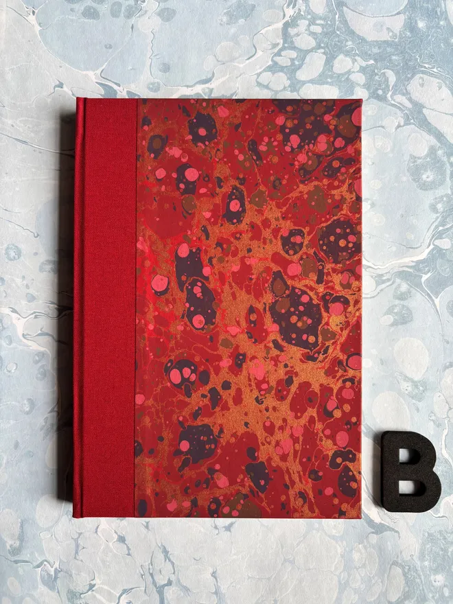 Hand-Marbled A5 Plain Journal B