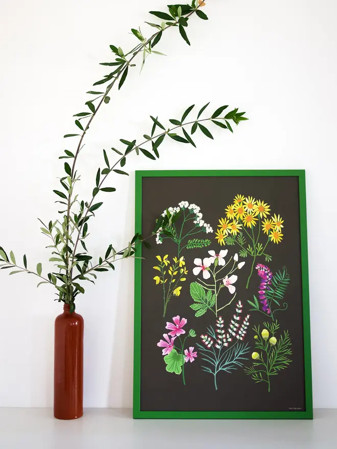 walk at snape flower print