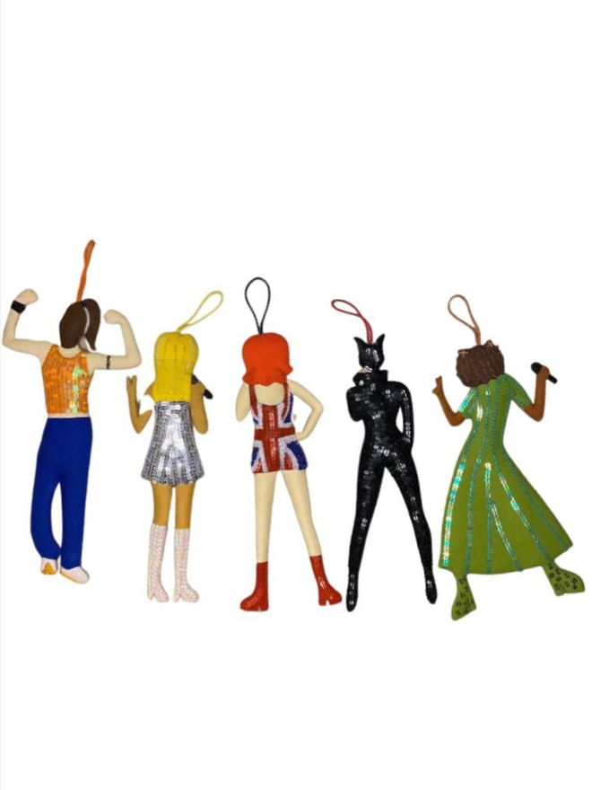 hand stitched spice girls hanging decorations set